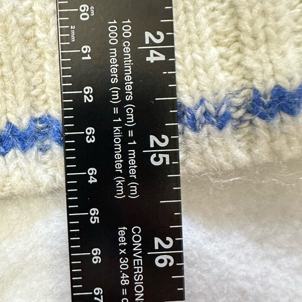 Sundance Catalog Waters Edge Striped Sweater Cable Knit Size Large NWT MSRP $138 - Picture 7 of 7